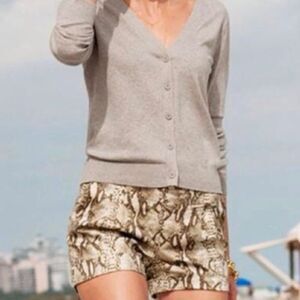 Jennifer Lopez brown cream snake skin print size 14